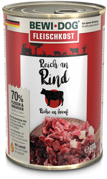 Bewidog-Dose-Rind-400g Bewidog-Dose-Rind-400g