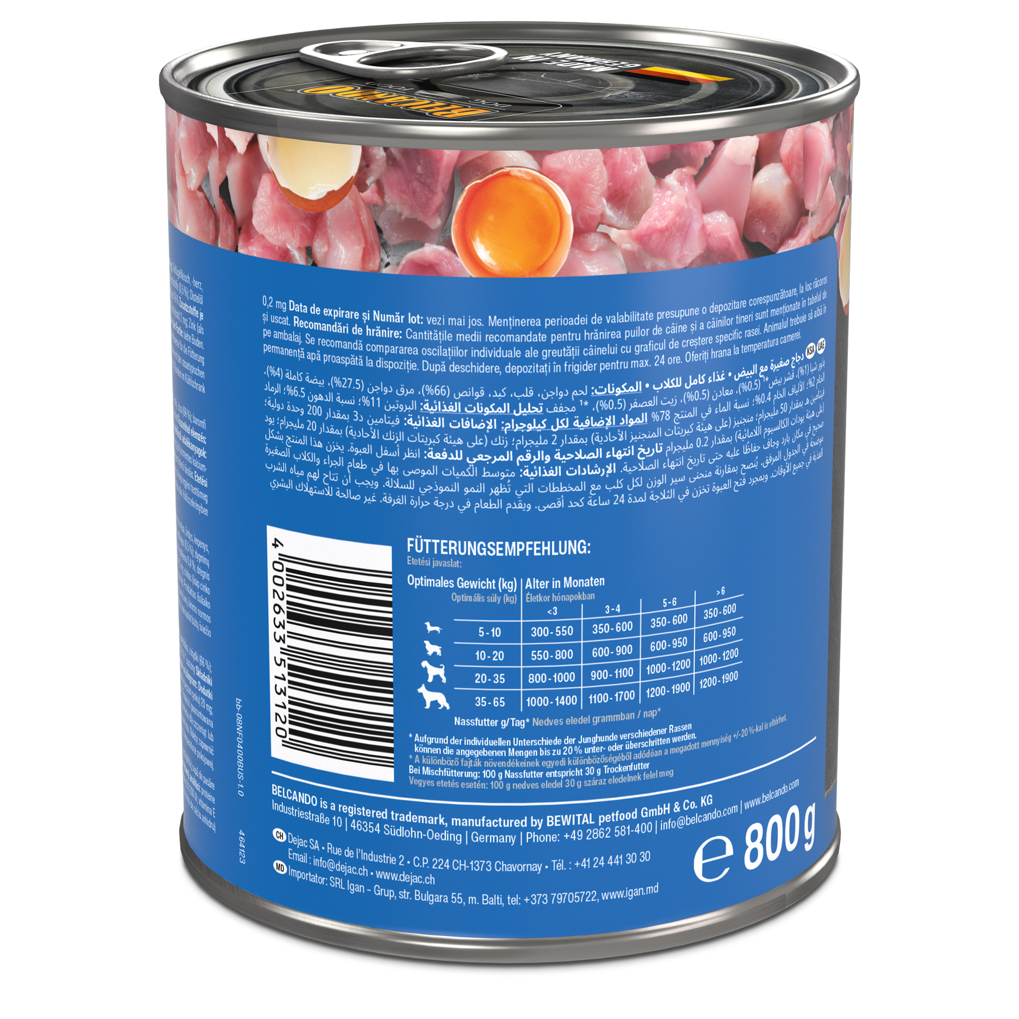 BELCANDO Junior Poultry with egg