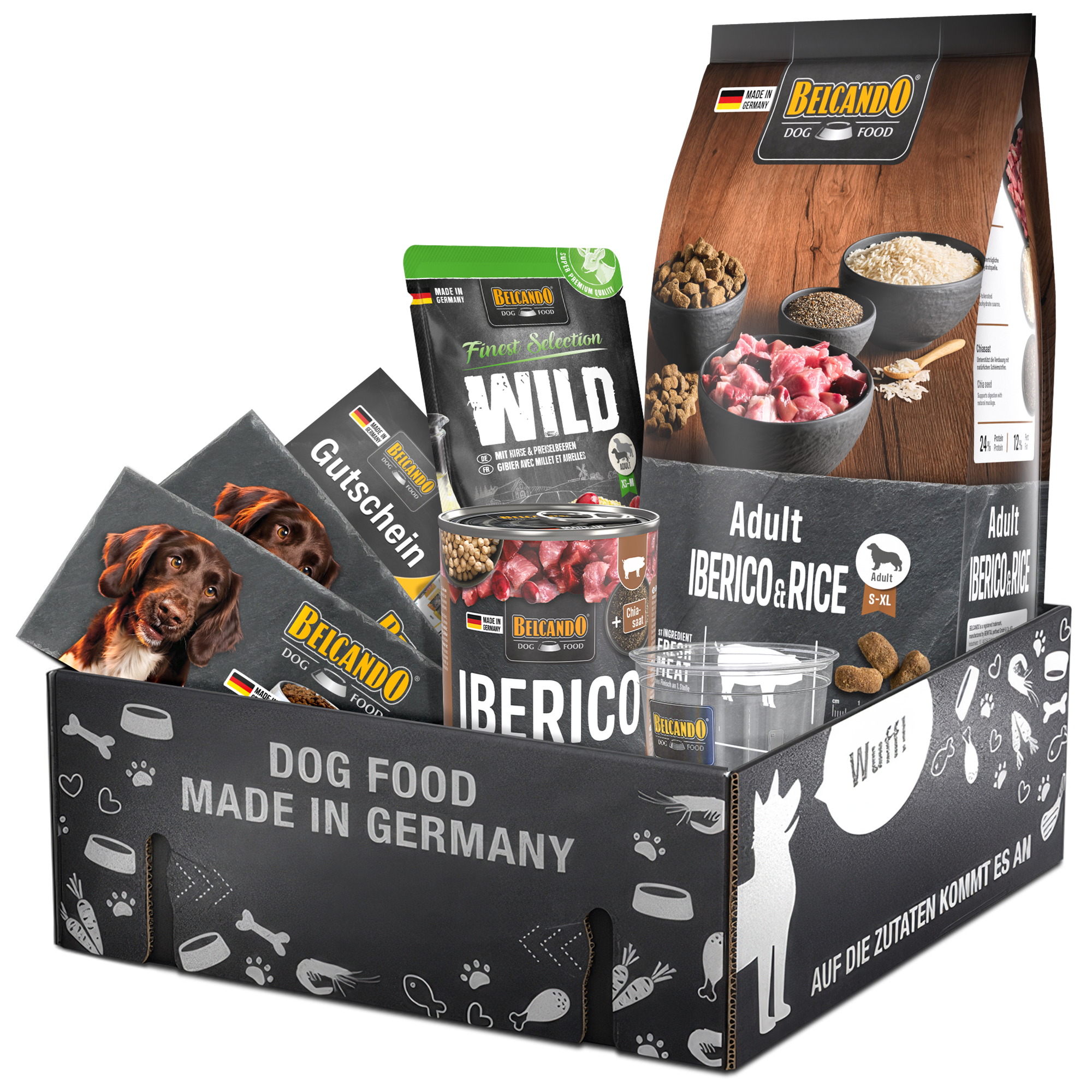 Dog Box BELCANDO Adult Iberico & Rice 