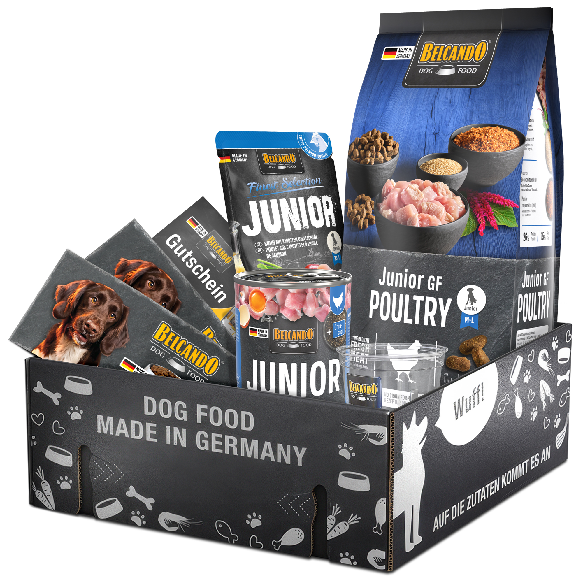 Dog Box BELCANDO Junior GF Poultry