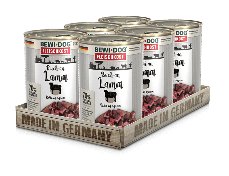 Bewidog-Dosen-Tray-Lamm-400g Bewidog-Dosen-Tray-Lamm-400g