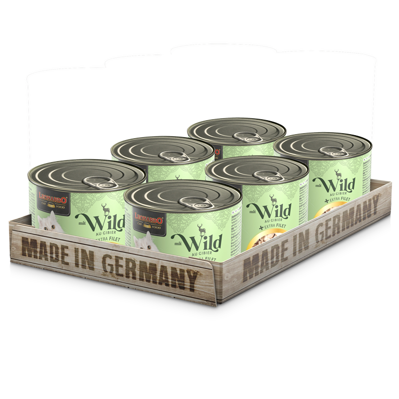 LEONARDO mit Wild + extra Filet 200g VE LEONARDO mit Wild + extra Filet 200g VE