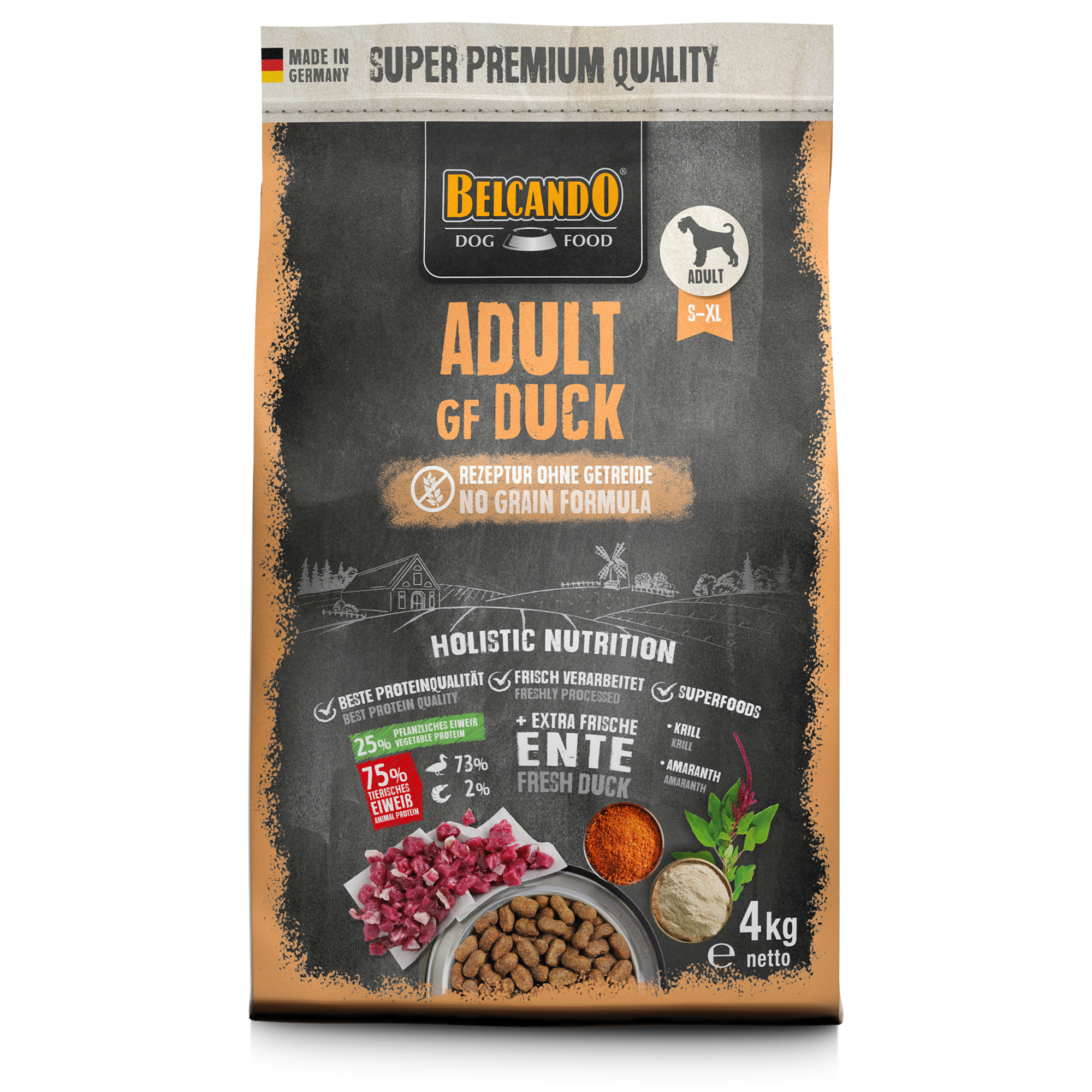 Adult GF Duck 4 kg Front