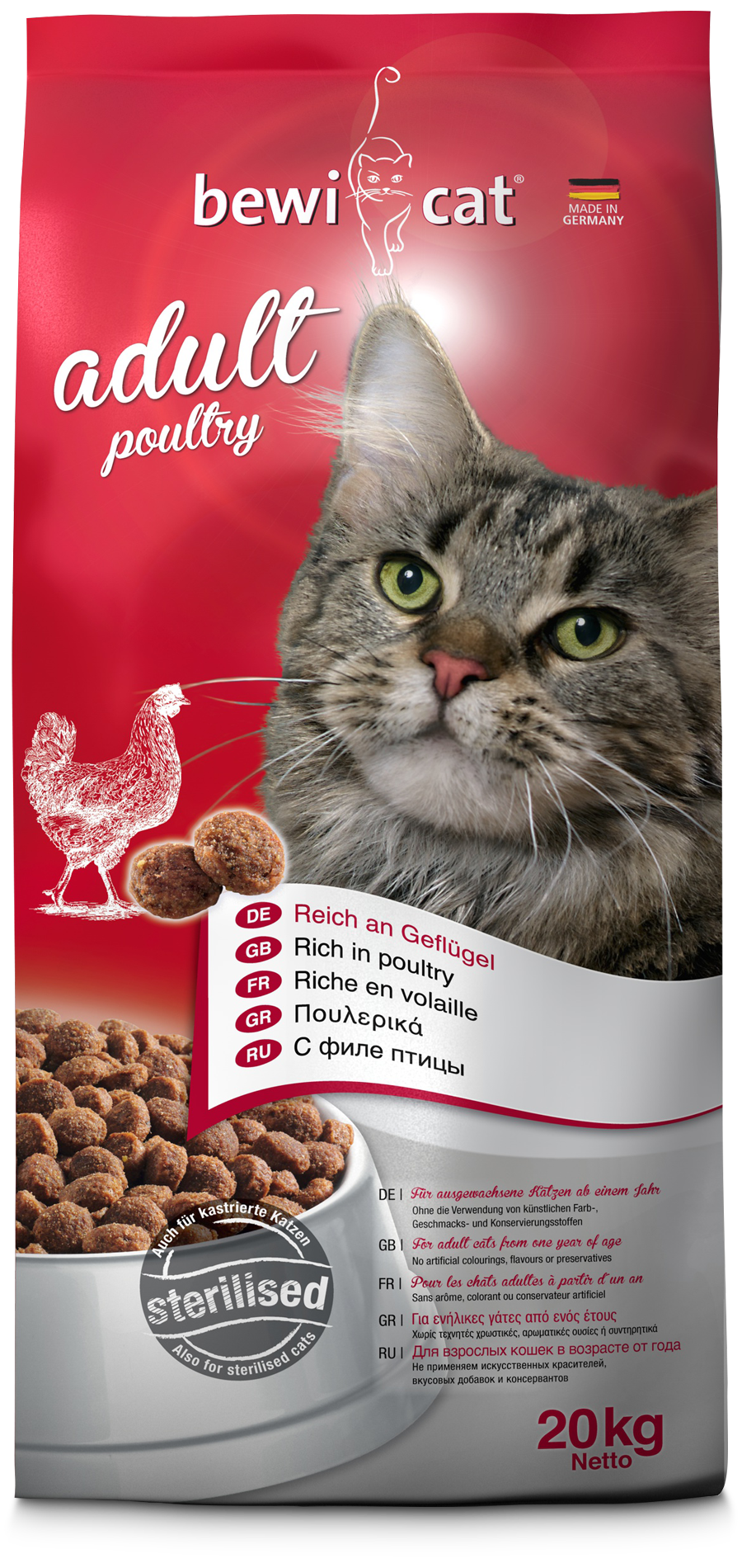 Bewicat-adult-poultry-20kg-front Bewicat-adult-poultry-20kg-front