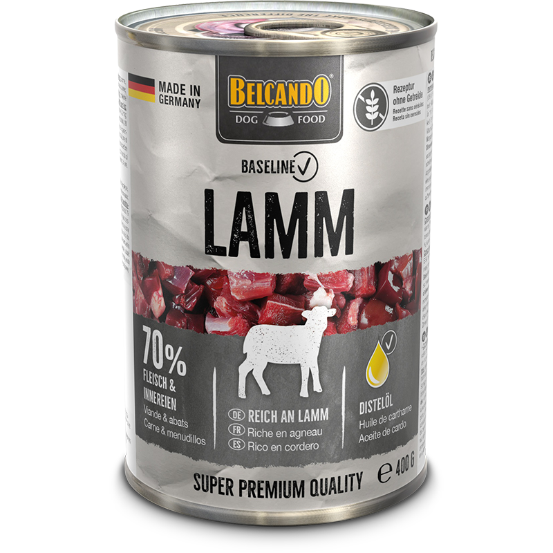 BELCANDO Baseline Lamm  bb-baseline-dose-lamm-400g-front-800px