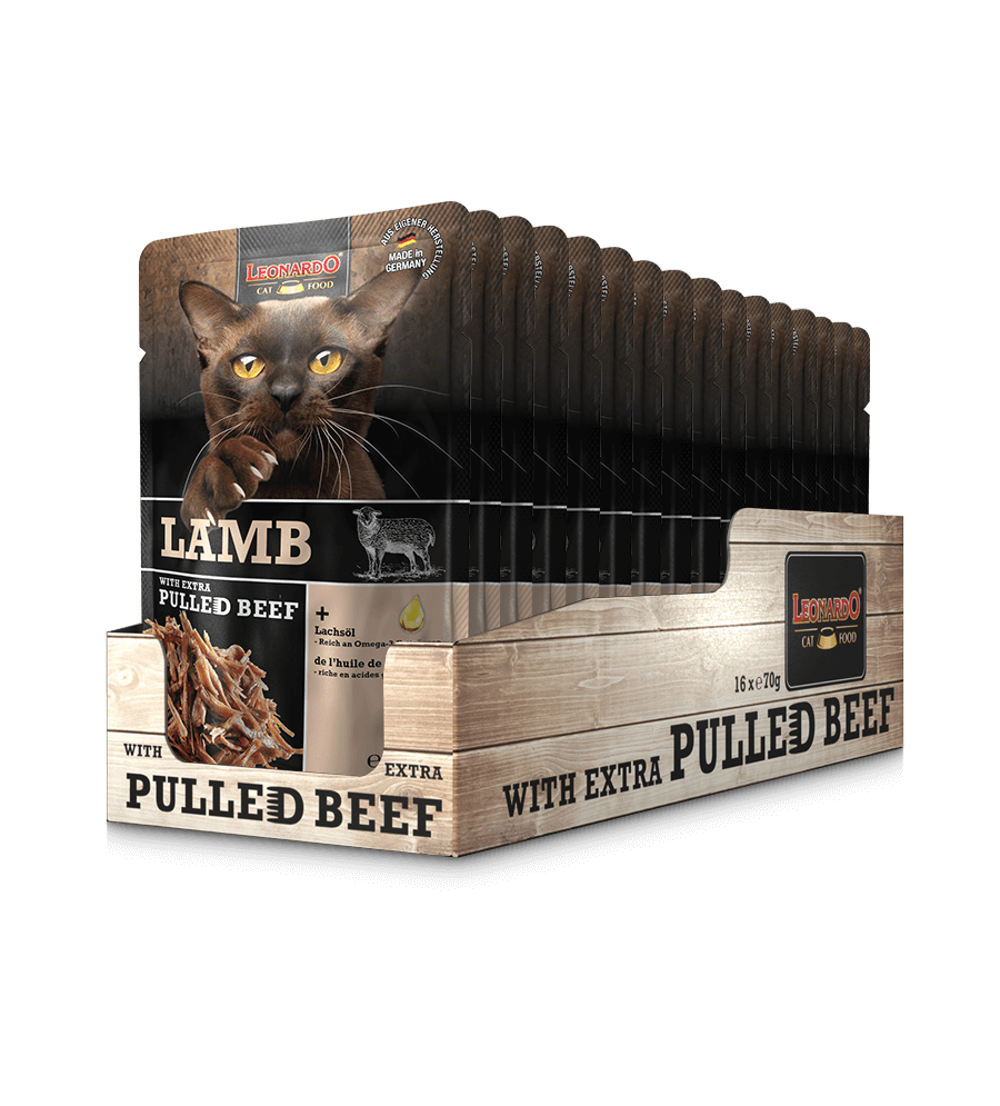LEONARDO Lamb with extra pulled Beef (16 x 70 g)