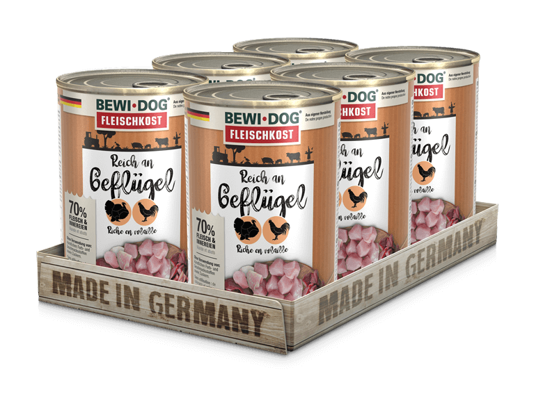 Bewidog-Dosen-Tray-Gefluegel-400g Bewidog-Dosen-Tray-Gefluegel-400g