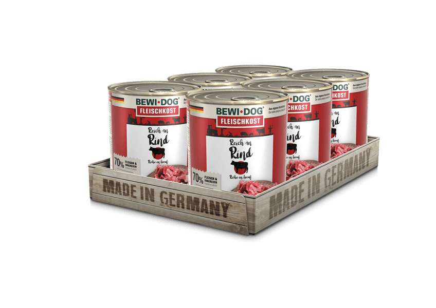 Bewidog-Dosen-Tray-Rind-800g Bewidog-Dosen-Tray-Rind-800g