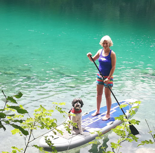 SUP mit Hund SUP mit Hund
