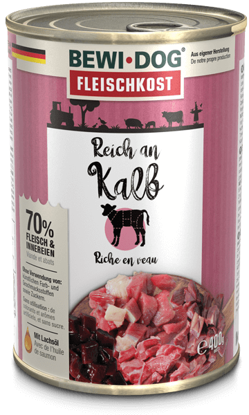 Bewidog-Dose-Kalb-400g Bewidog-Dose-Kalb-400g