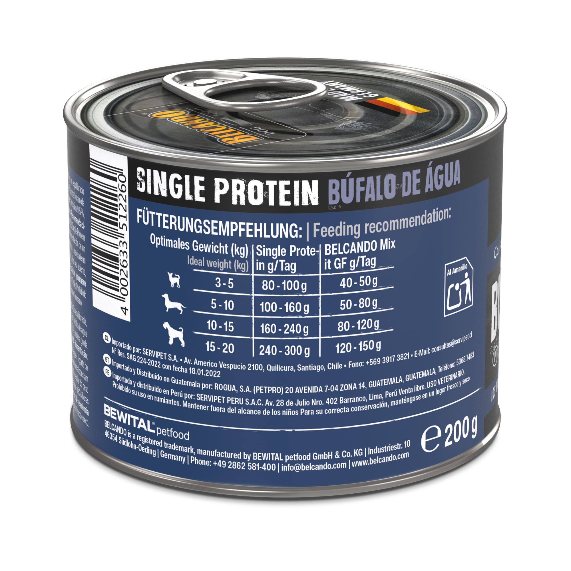 BELCANDO® SINGLE PROTEIN Búfalo de agua BELCANDO® SINGLE PROTEIN Búfalo de agua