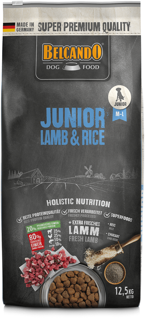 Belcando-Junior-Lamb-Rice-12kg-front