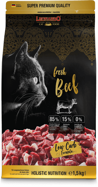 Beef, Katze, Katzennahrung, Futter, Fleisch, Low Carb, Rind, Katzenfutter