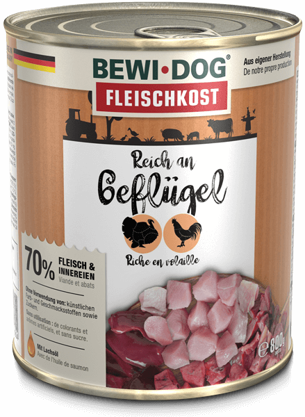 Bewidog-Dose-Gefluegel-800g Bewidog-Dose-Gefluegel-800g