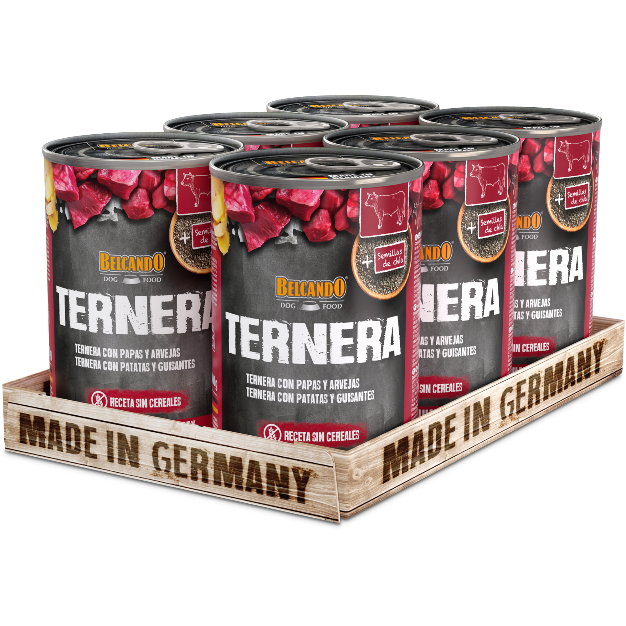 BELCANDO ternera con patatas y guisantes