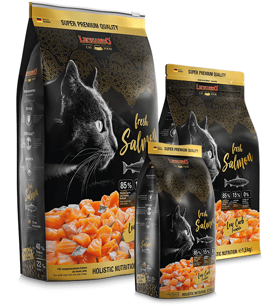 Leonardo-Fresh-Salmon Beef, Katze, Katzennahrung, Futter, Fleisch, Low Carb, Rind, Katzenfutter