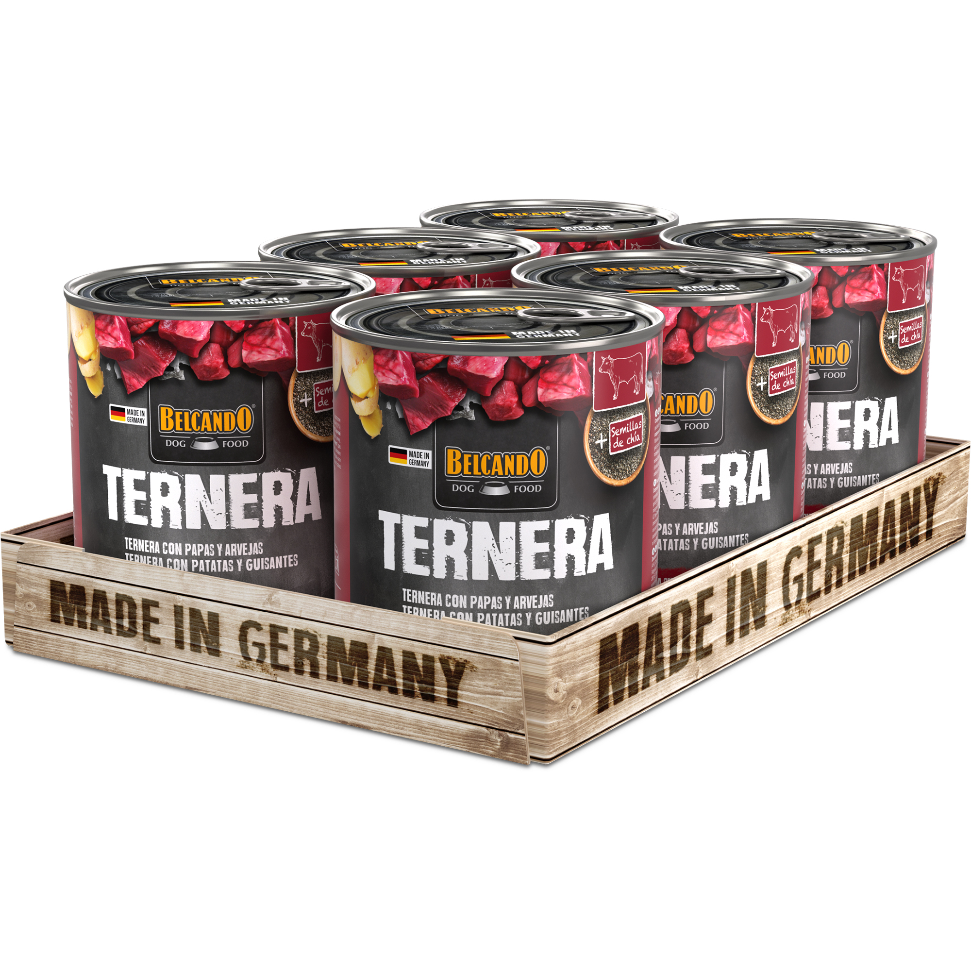 BELCANDO ternera con patatas y guisantes