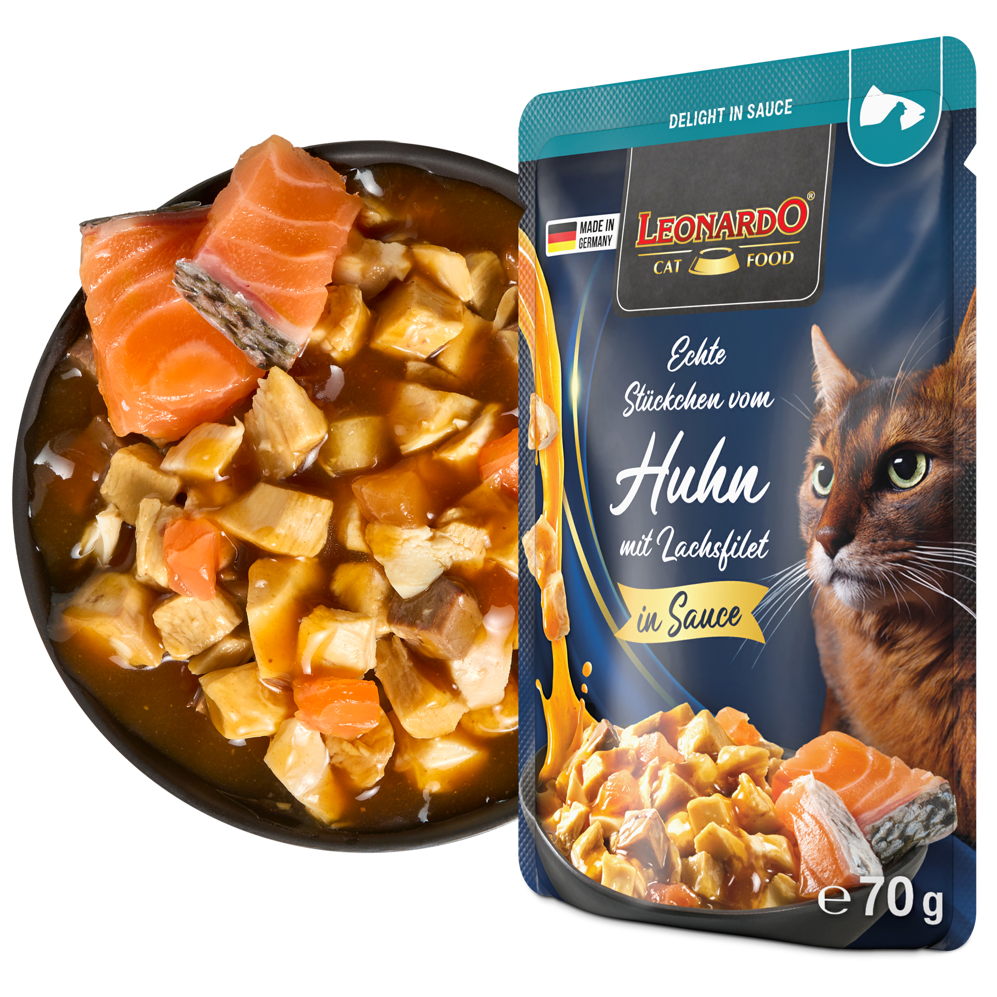 LEONARDO Delight Huhn mit Lachsfilet LEONARDO Delight Huhn mit Lachsfilet
