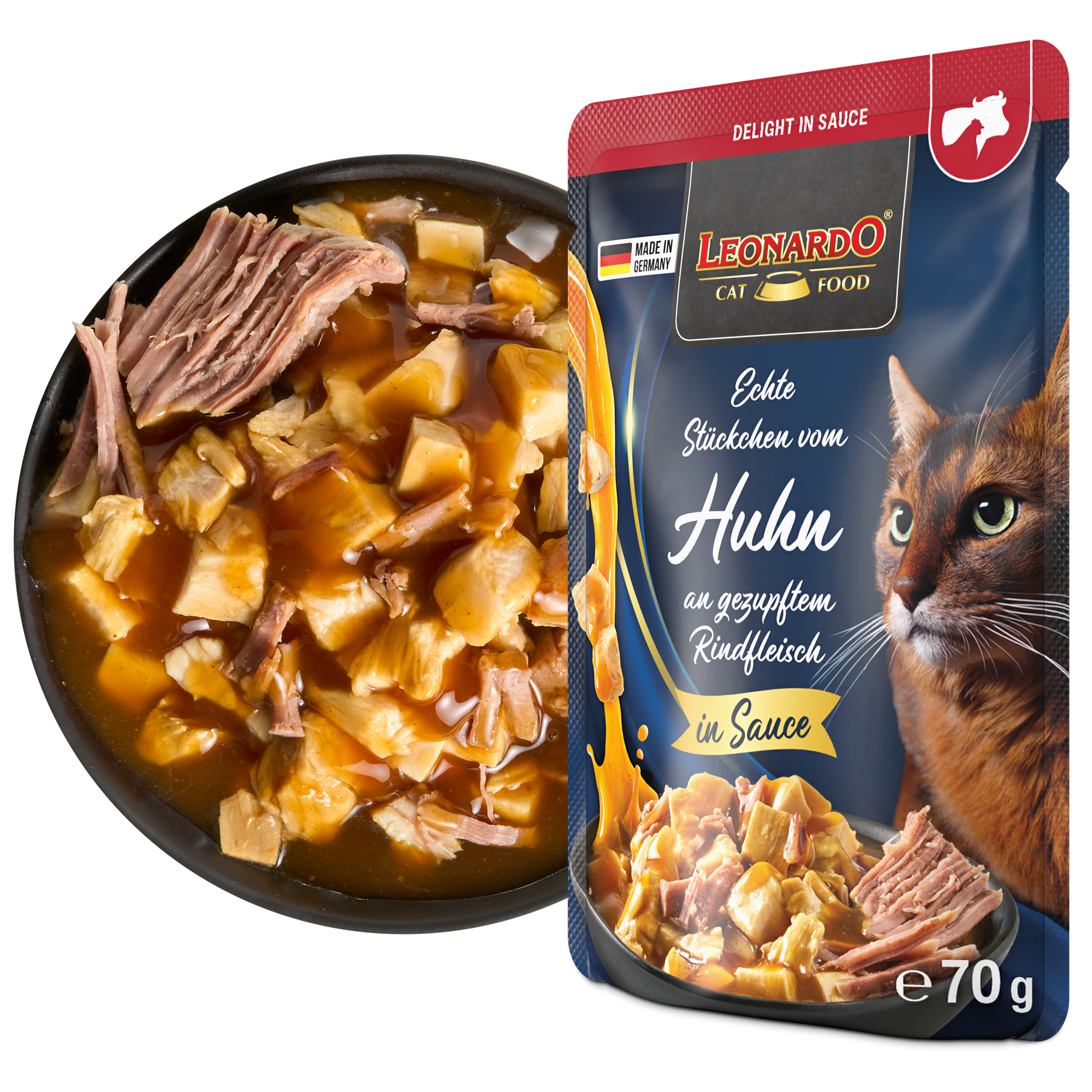 LEONARDO Delight Huhn an gezupftem Rindfleisch LEONARDO Delight Huhn an gezupftem Rindfleisch