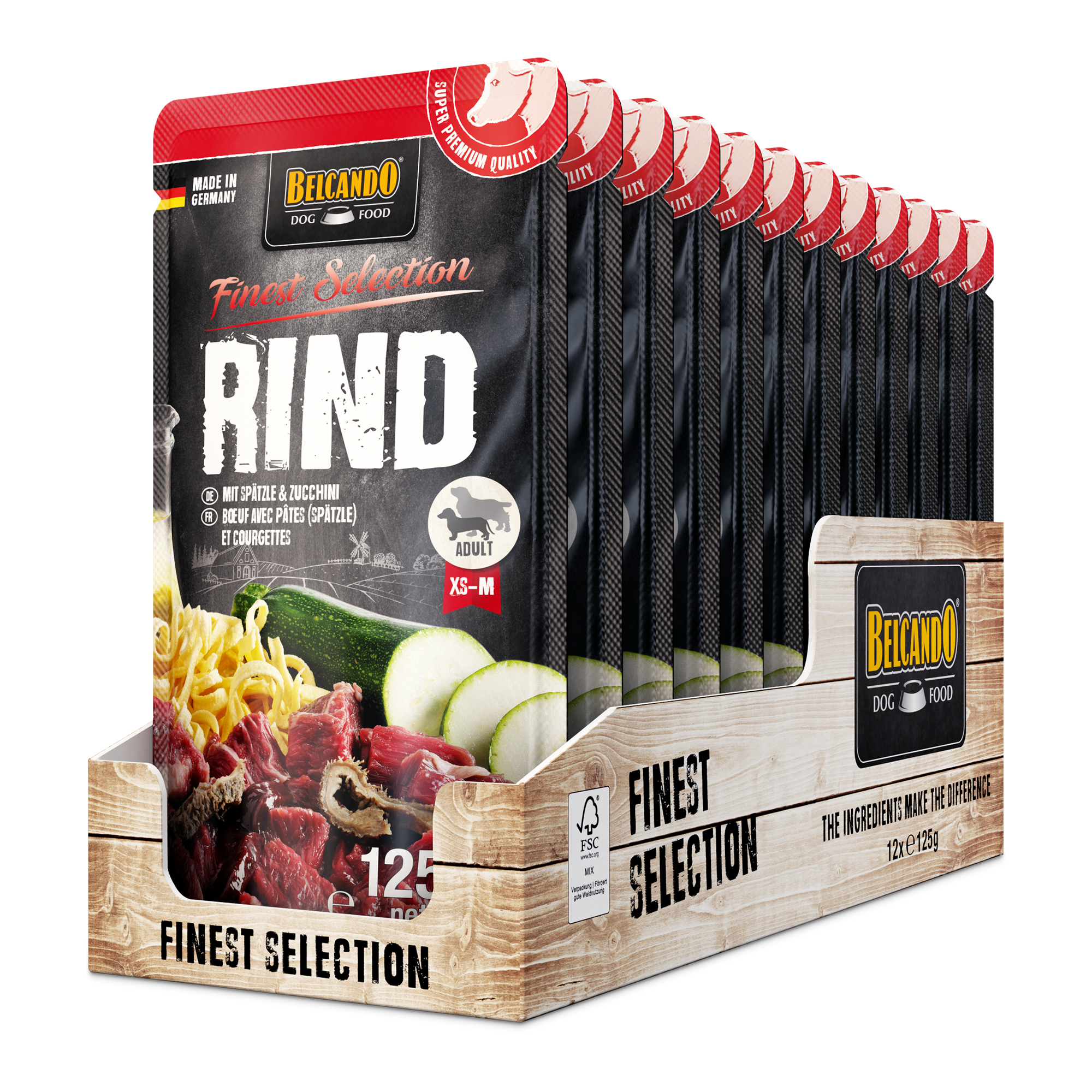BELCANDO® Finest Selection Oksekød med nudler og zucchini