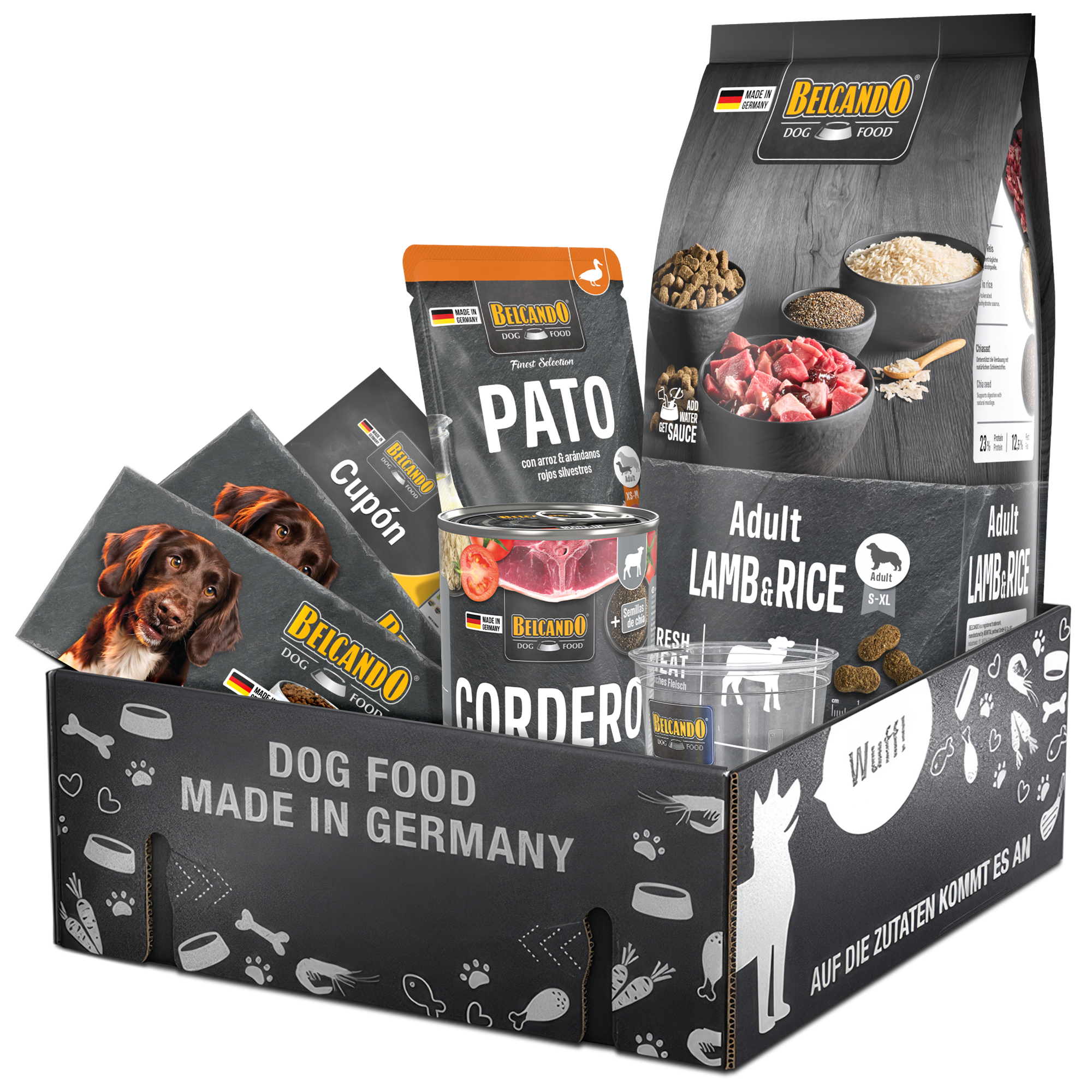 Dog Box BELCANDO Adult Lamb & Rice Spanien