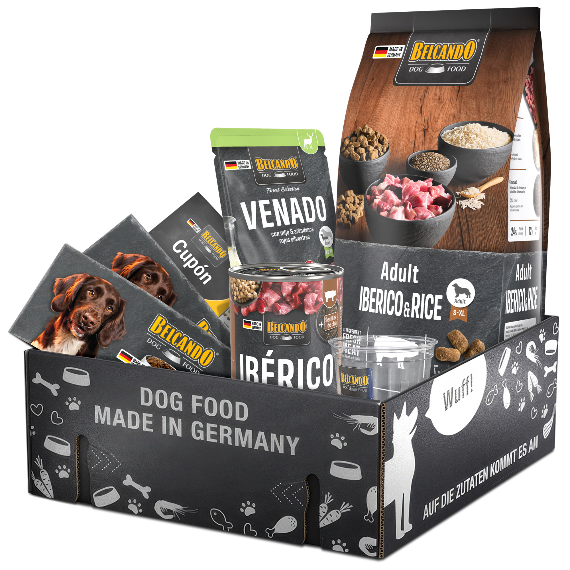 Dog Box BELCANDO Adult Iberico & Rice Spanien
