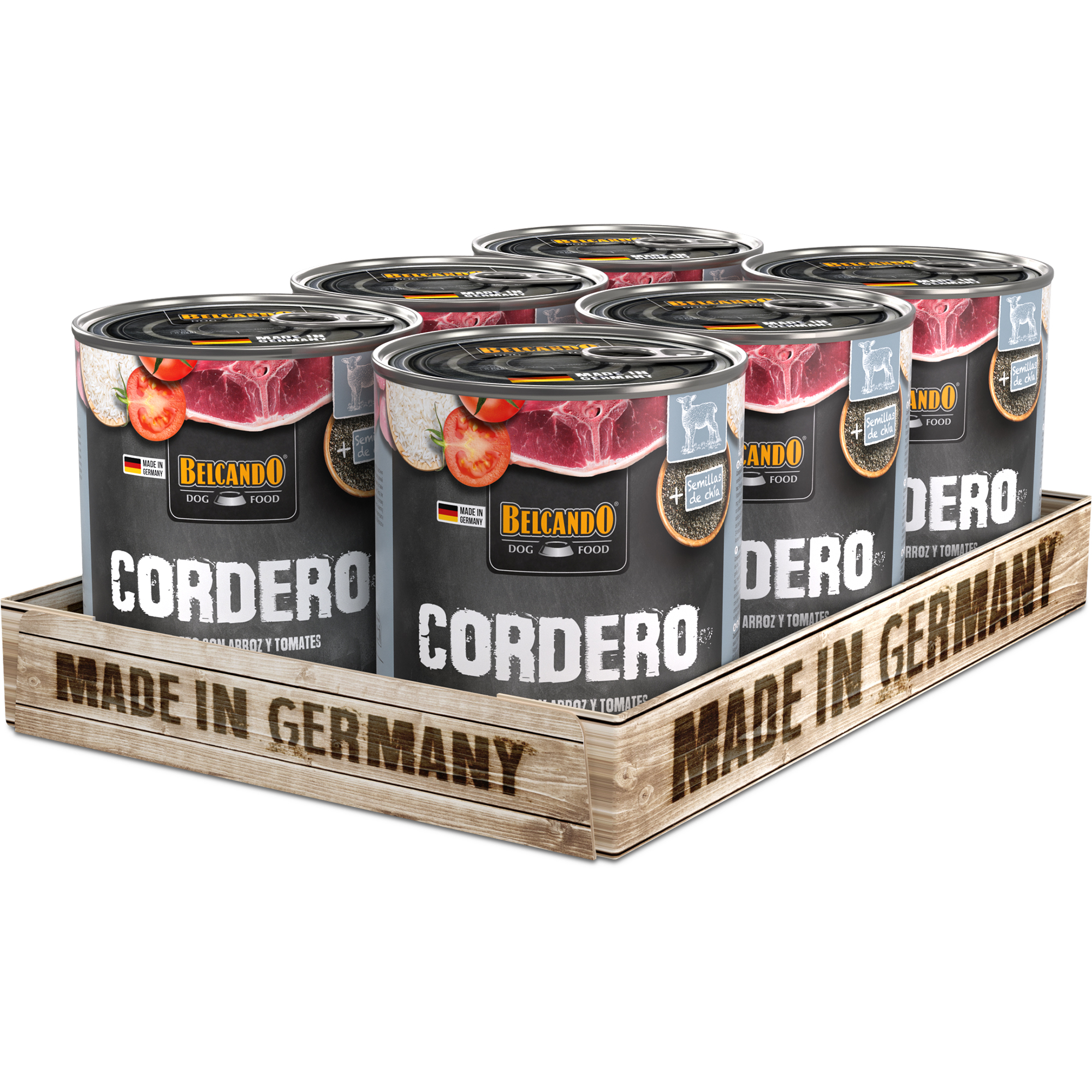 BELCANDO cordero con arroz y tomate