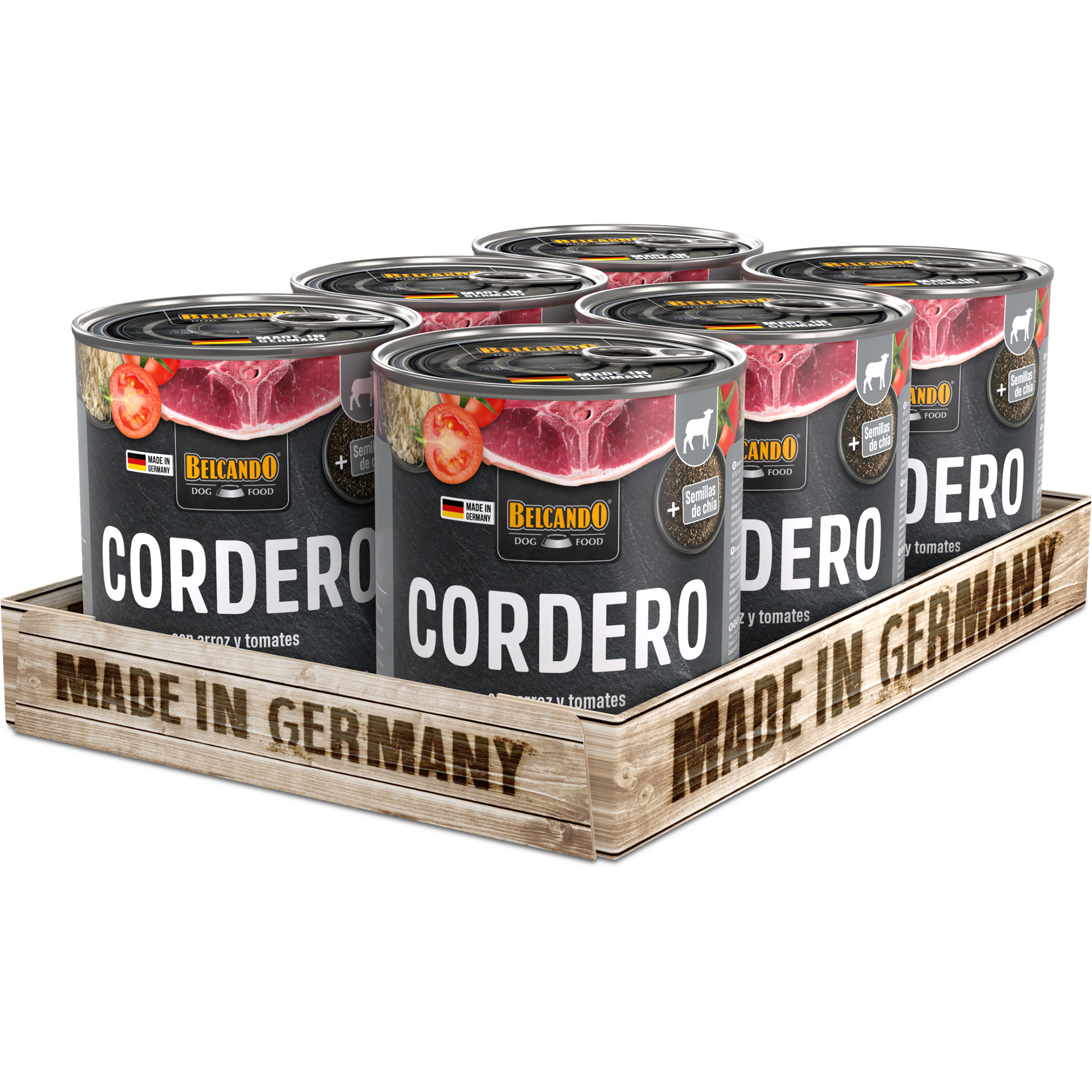 BELCANDO cordero con arroz y tomate