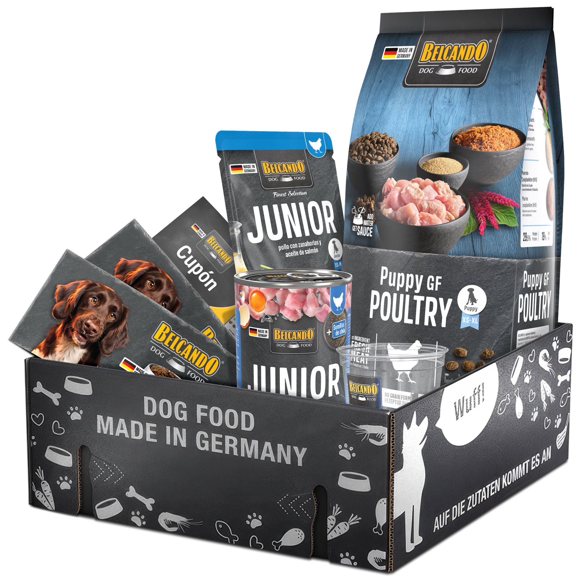Dog Box BELCANDO Puppy GF Poultry Spanien