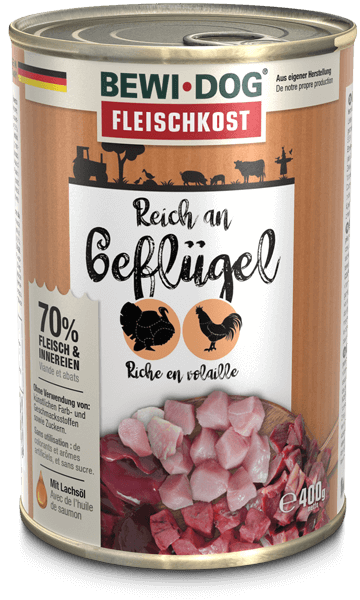 Bewidog-Dose-Gefluegel-400g Bewidog-Dose-Gefluegel-400g