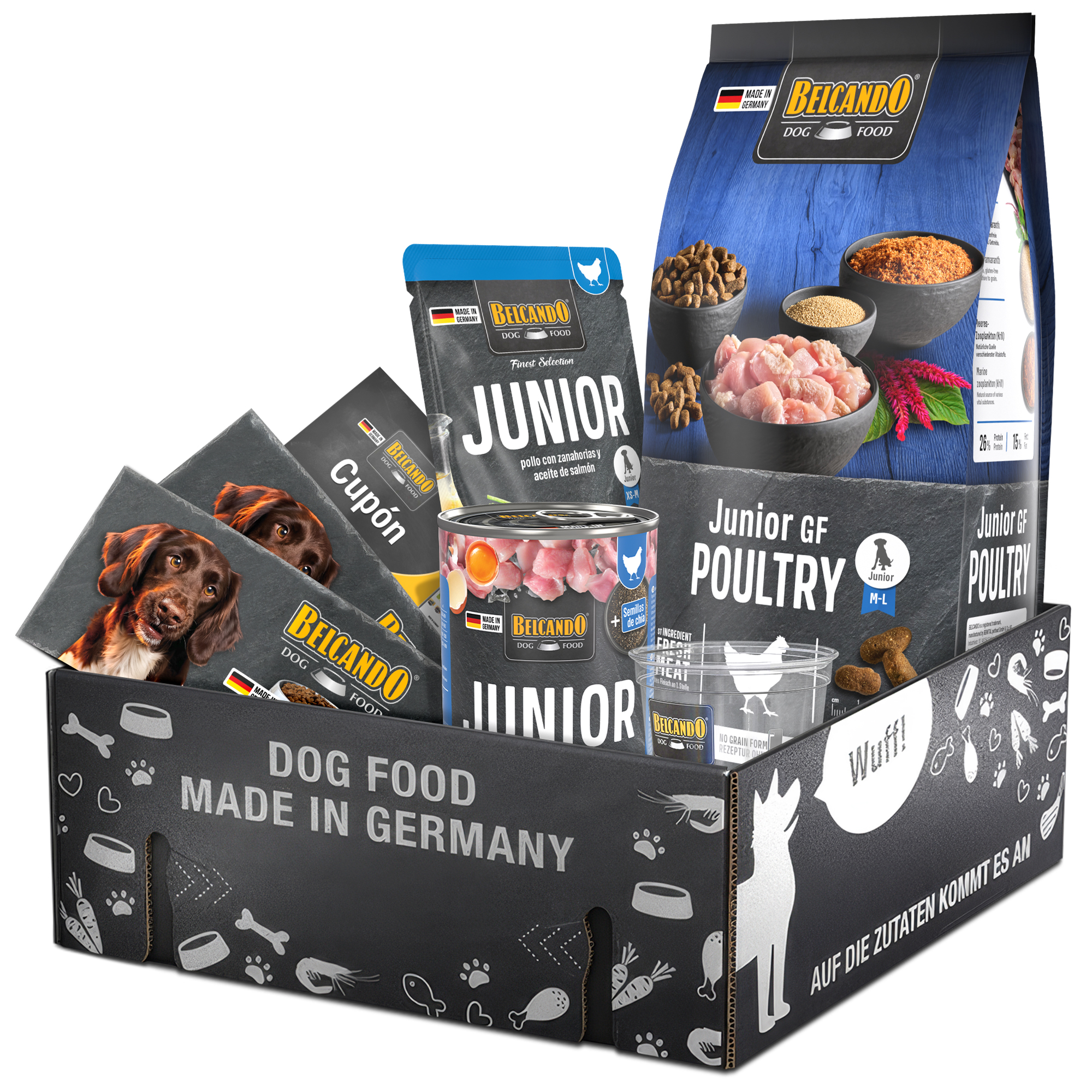 Dog Box BELCANDO Junior Lamb & Rice Spanien