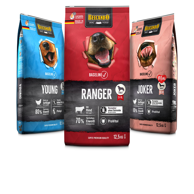 Belcando Trockenfutter Baseline Produktübersicht Belcando Trockenfutter Baseline Produktübersicht