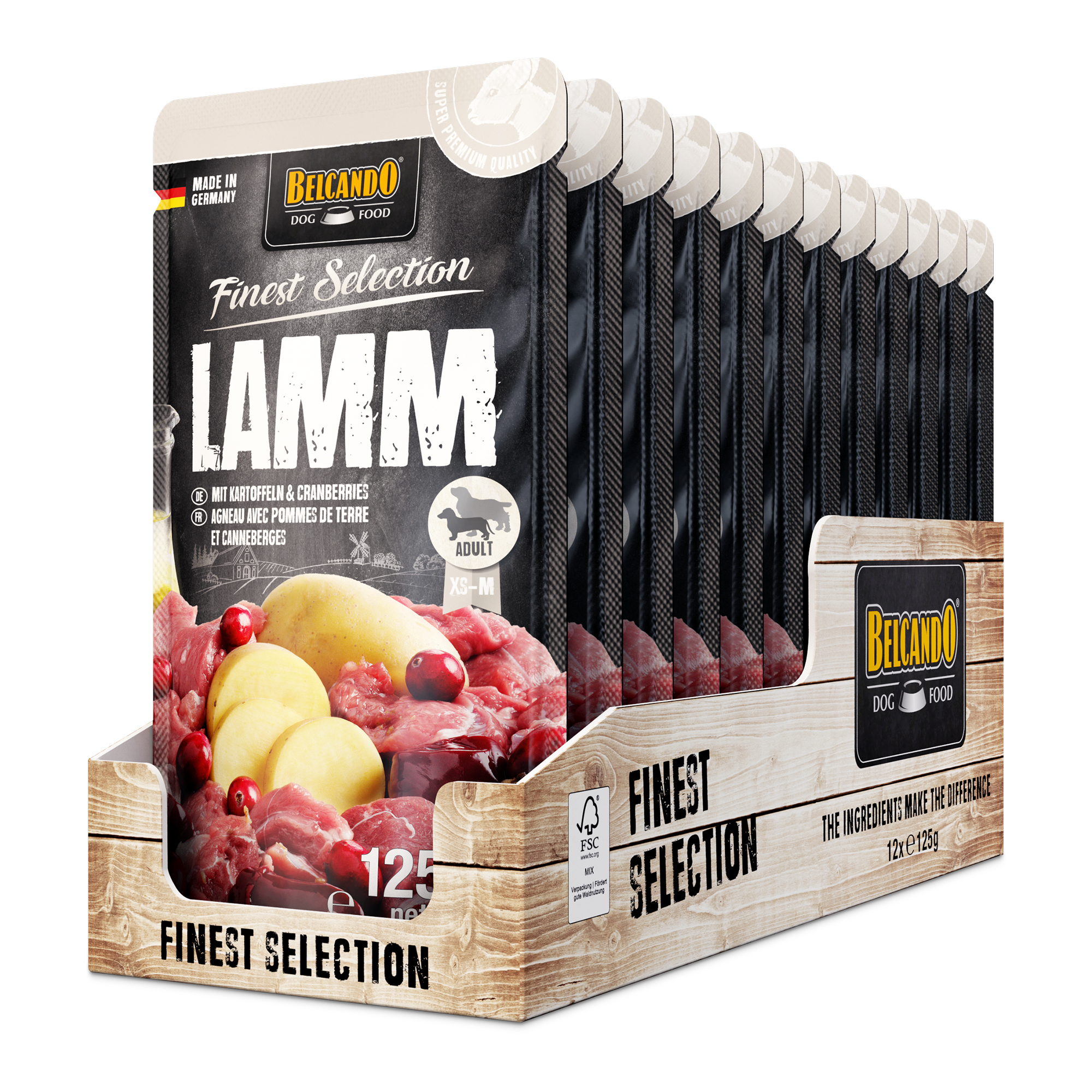BELCANDO Lamm mit Kartoffeln & Cranberries BELCANDO Lamm mit Kartoffeln & Cranberries