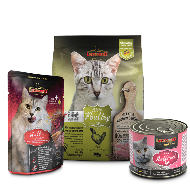 Cat Box LEONARDO® Adult Poultry GF