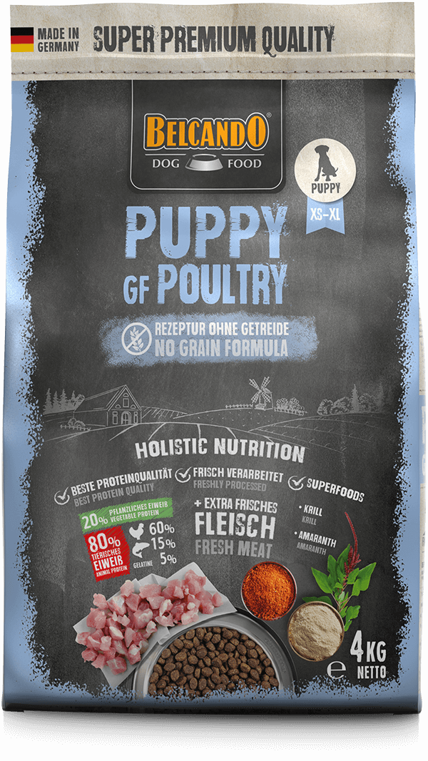 Belcando-Puppy-GF-Poultry-4kg-front Belcando-Puppy-GF-Poultry-4kg-front