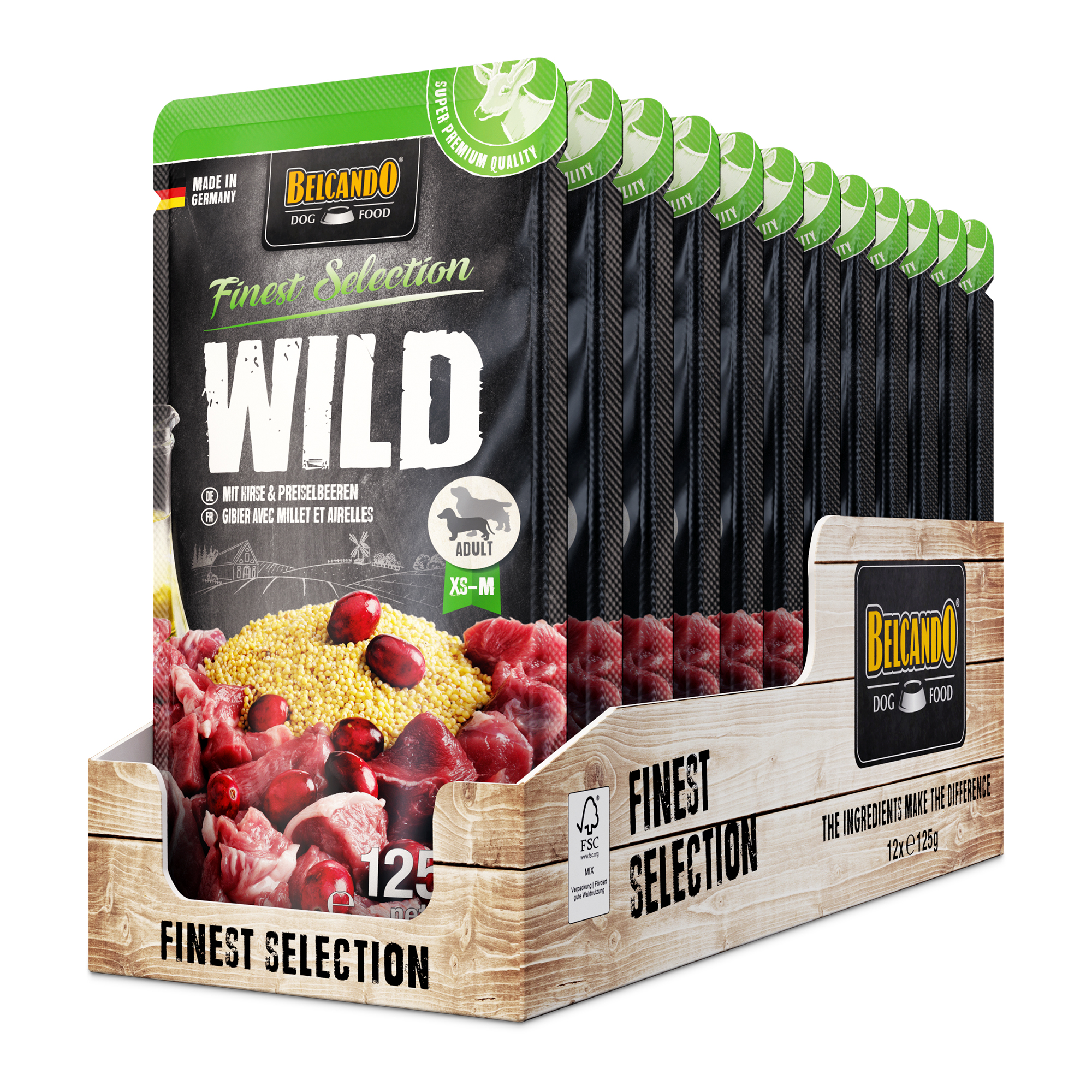 BELCANDO Wild mit Hirse & Preiselbeeren BELCANDO Wild mit Hirse & Preiselbeeren