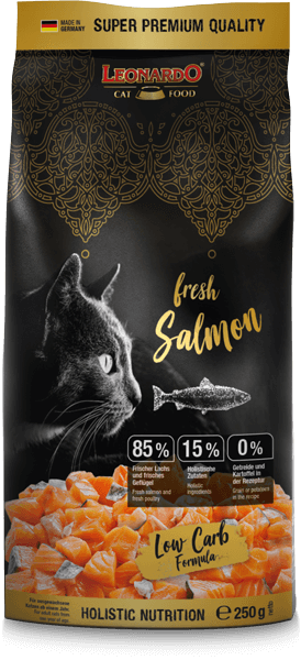 Leonardo-Fresh-Salmon Beef, Katze, Katzennahrung, Futter, Fleisch, Low Carb, Rind, Katzenfutter