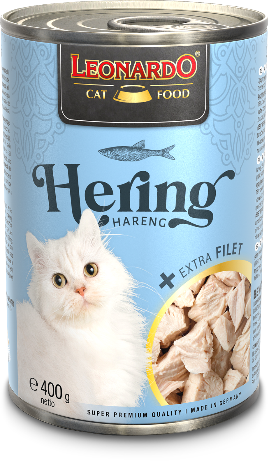 Image of the LEONARDO herring + extra filet can.