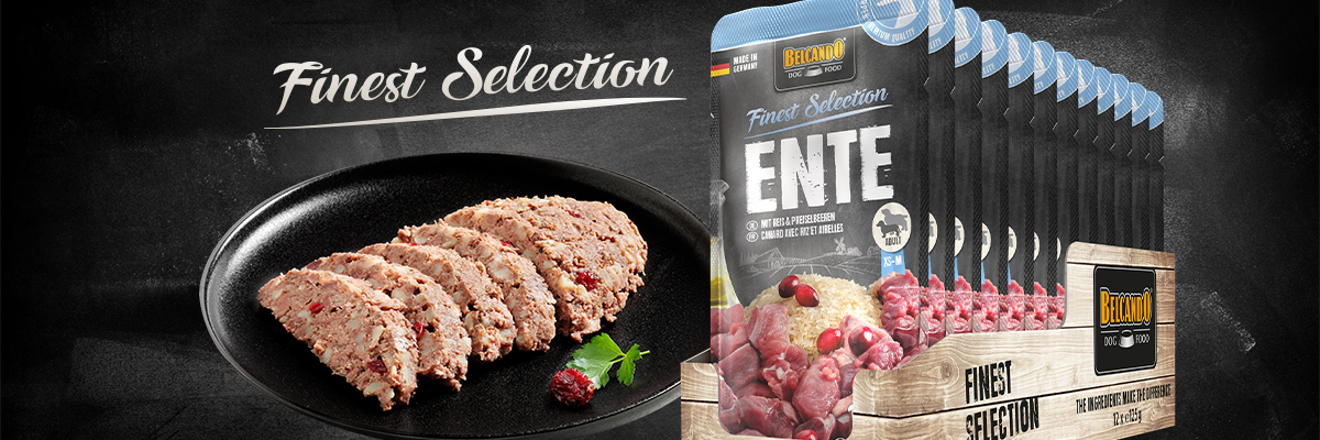 Plate with wet food image of Finest Selection Duck