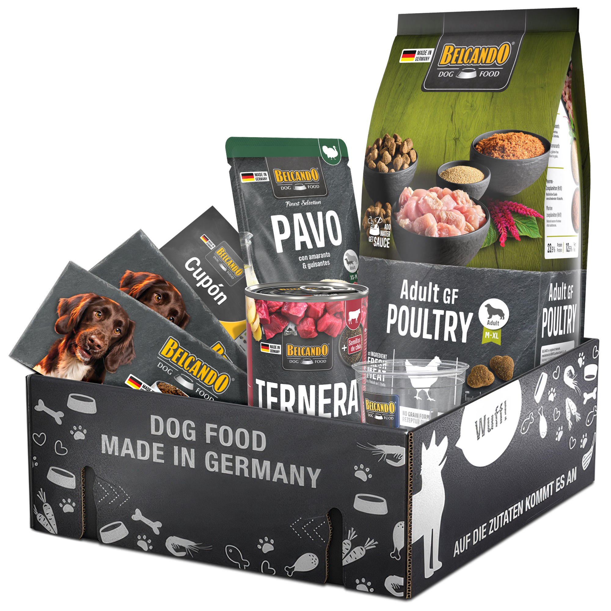 Dog Box BELCANDO Adult GF Poultry Spanien
