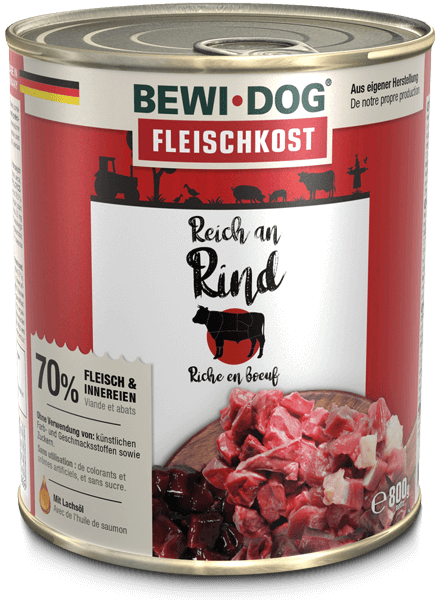 Bewidog-Dose-Rind-800g Bewidog-Dose-Rind-800g