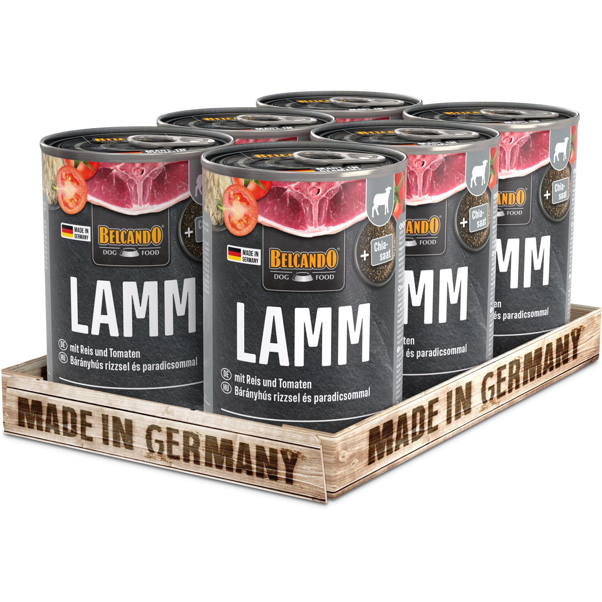BELCANDO Lam met rijst en tomaten