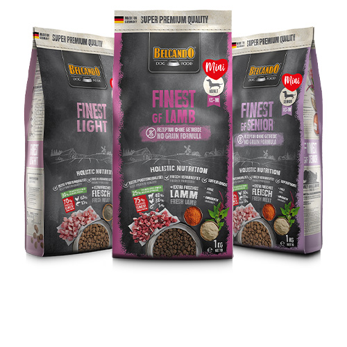 Belcando Trockenfutter Mini-Linie Produktübersicht Belcando Trockenfutter Mini-Linie Produktübersicht