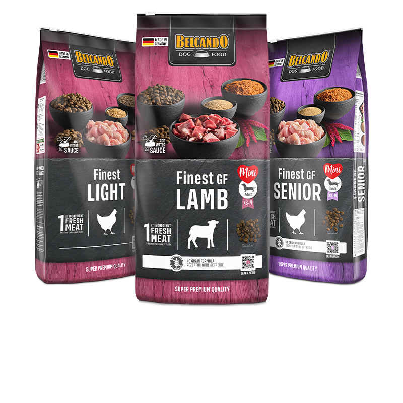 Belcando Trockenfutter Mini-Linie Produktübersicht