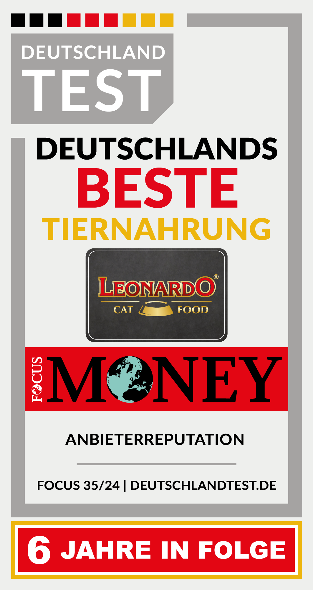 LEONARDO Focus Money 6 Jahre Award