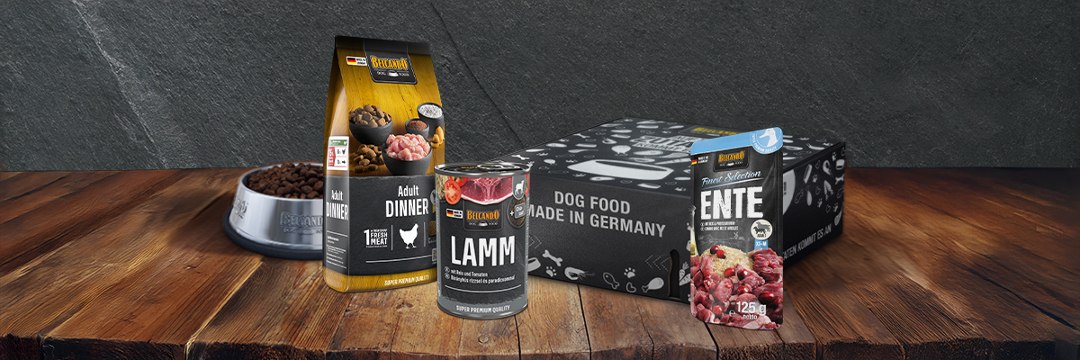 Belcando Probierbox mit Trockenfutter, Nassfutter und Frischebeutel