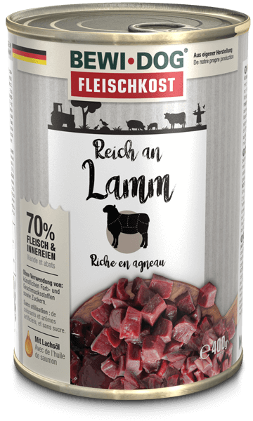 Bewidog-Dose-Lamm-400g Bewidog-Dose-Lamm-400g