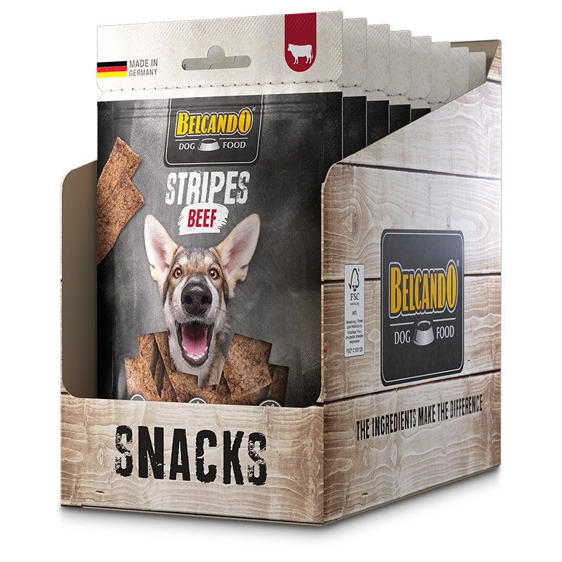 BELCANDO Stripes Beef bb-snacks-stripes-beef-70g-tray-re