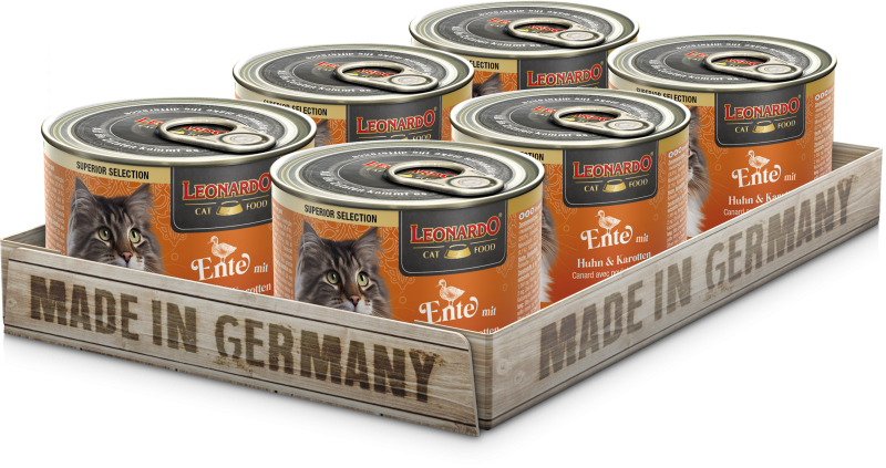 LEONARDO Ente mit Huhn &amp; Karotten | 6 x 200g | 755525