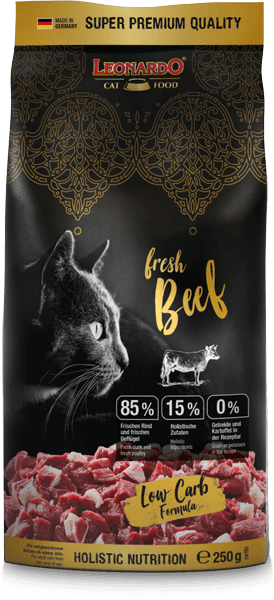 NEU: Leonardo Fresh Beef Rind 250 G Getreidefrei